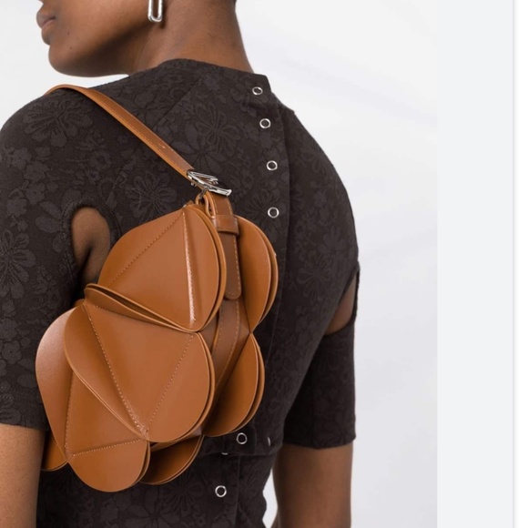 Coperni Red Calf Leather Origami Shoulder / Hand Bag - Picture 3 of 16